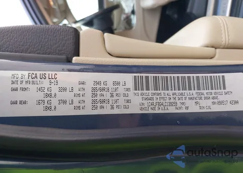 2020 Jeep Grand Cherokee Limited 4X4 из США, поврежденный, VIN 1C4RJFBG4LC139259